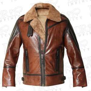 Men's British Pilot Shearling Leather Jacket