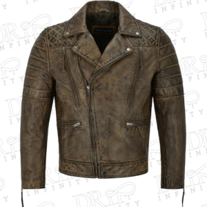 Men's Real Leather Lambskin Biker Jacket
