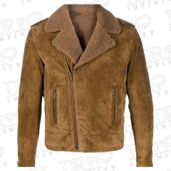 Men's Shearling Suede Leather Jacket