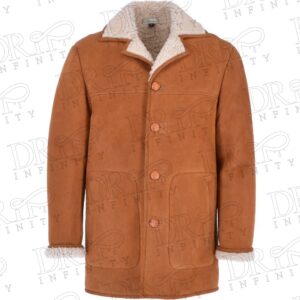 Men’s Classic Tan Sheepskin Fur Coat 1