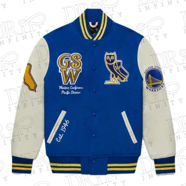 DRIP INFINITY: NBA Golden State Warriors Varsity Jacket