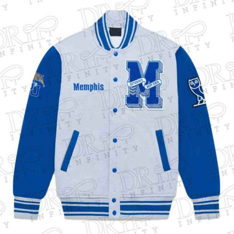 DRIP INFINITY: NCAA Memphis Tigers Fleece Varsity Jacket