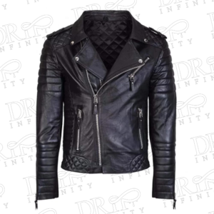 DRIP INFINITY: Men’s Biker Style Fashion Leather Jacket