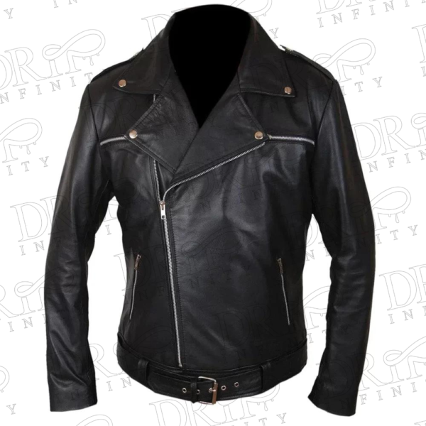 DRIP INFINITY: Negan Leather Jacket Walking Dead Motorcycle Jacket