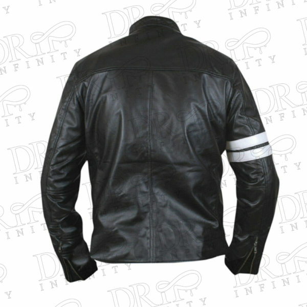 DRIP INFINITY: San Francisco John Tanner Black Biker Jacket ( Back)