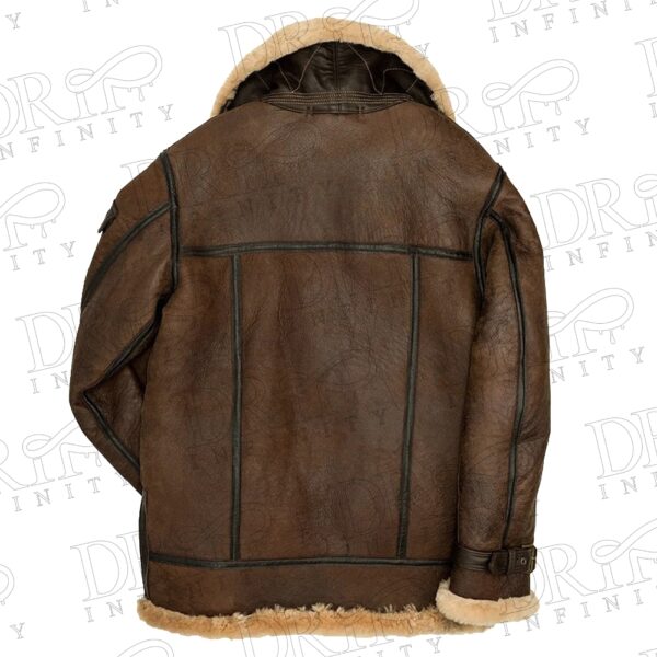Men's Wax B3 Vintage Shearling Leather Jacket ( BACK )