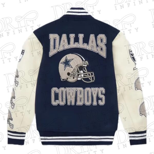 DRIP INFINITY: OVO x NFL Dallas Cowboys Varsity Jacket ( Back )