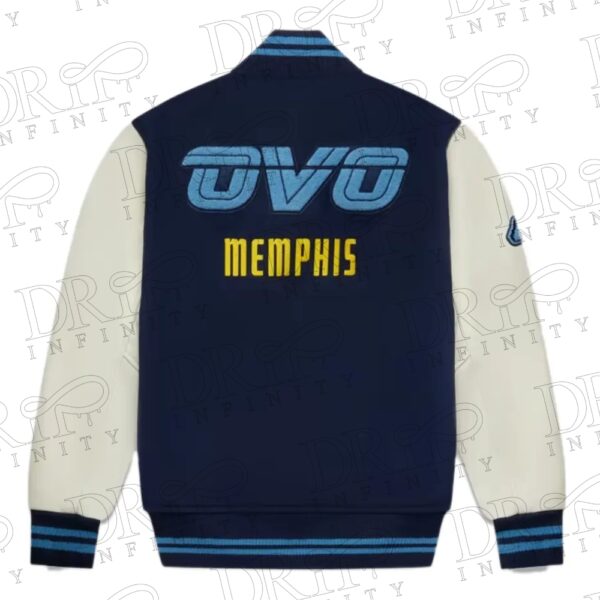 DRIP INFINITY: NBA Memphis Grizzlies Varsity Jacket ( Back )