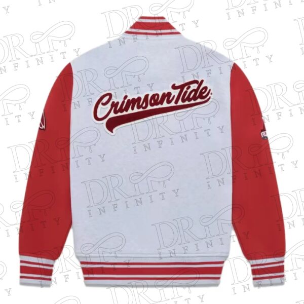 DRIP INFINITY: NCAA Alabama Crimson Tide Fleece Varsity Jacket ( Back )
