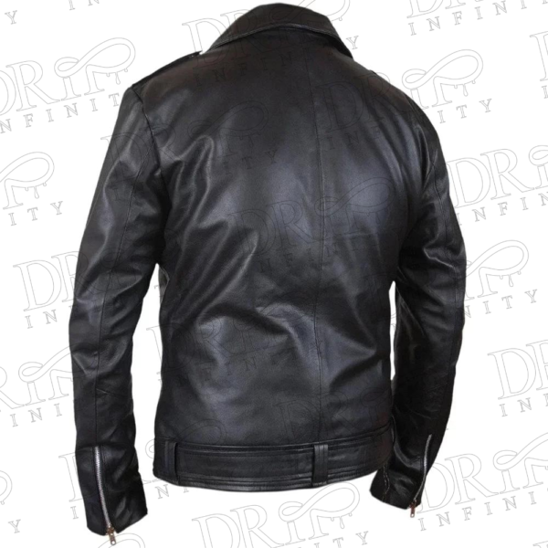DRIP INFINITY: Negan Leather Jacket Walking Dead Motorcycle Jacket ( Back )
