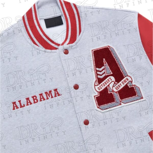 DRIP INFINITY: NCAA Alabama Crimson Tide Fleece Varsity Jacket