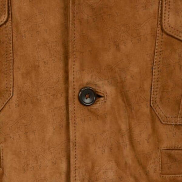 Drip Infinity: Men's Brown Suede Leather Blazer