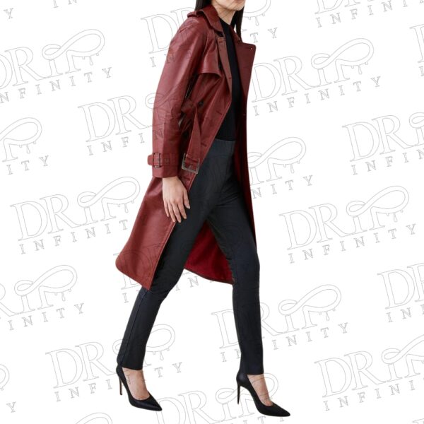 DRIP INFINITY: Women's Real Soft Lambskin Leather Long Coat