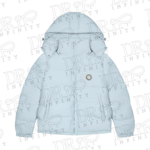 DRIP INFINITY: Trapstar Ice Blue Irongate Detachable Hooded Puffer Jacket