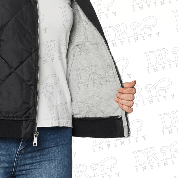 DRIP INFINITY: Women's Quilted Bomber Jacket