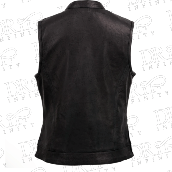 DRIP INFINITY: Women’s Milwaukee Leather Club Style Motorcycle Vest (Back)