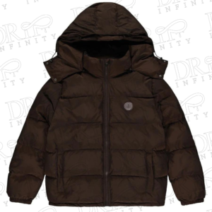 DRIP INFINITY: Trapstar Brown Irongate Detachable Hooded Puffer Jacket