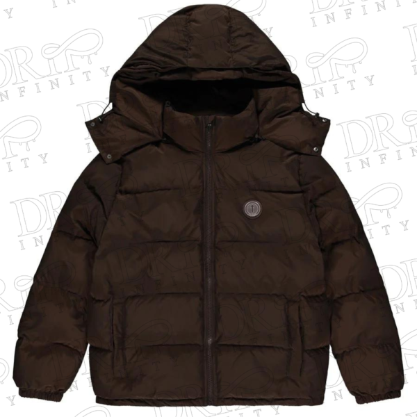 DRIP INFINITY: Trapstar Brown Irongate Detachable Hooded Puffer Jacket