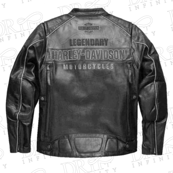 DRIP INFINITY: Harley Davidson Votary Leather Jacket (Back)