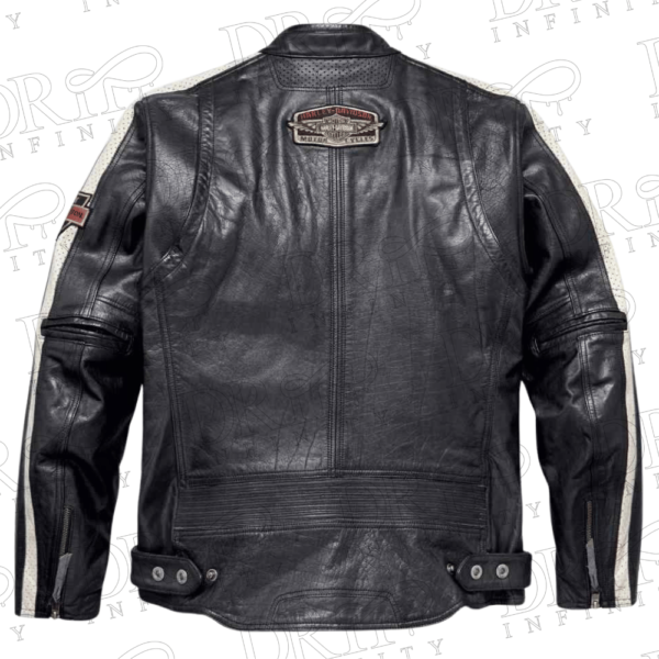 DRIP INFINITY: Harley Davidson Command Biker Leather Jacket (Back)