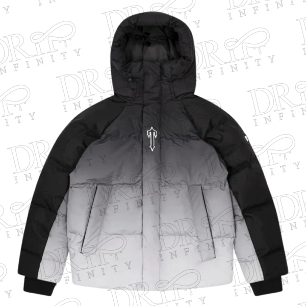 DRIP INFINITY: Trapstar Black Gradient Irongate Hooded Puffer 2.0 Jacket