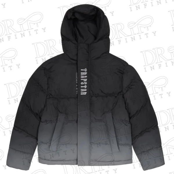 DRIP INFINITY: Trapstar Black & Grey Irongate Hooded Puffer 2.0 Jacket