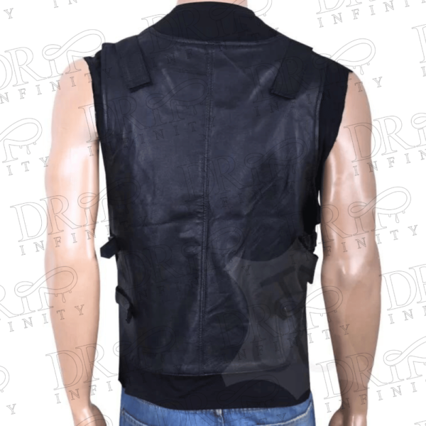 DRIP INFINITY: The Punisher War Zone Ray Stevenson Leather Vest (Back)