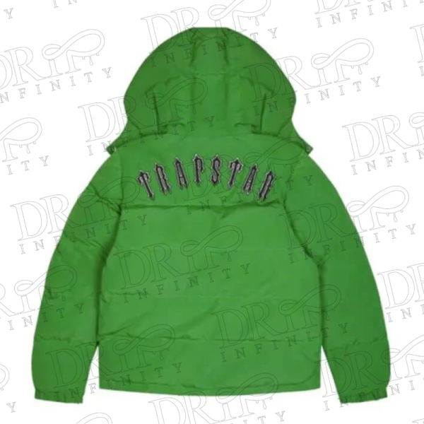 DRIP INFINITY: Detachable Green Trapstar Irongate Hooded Jacket(Back)