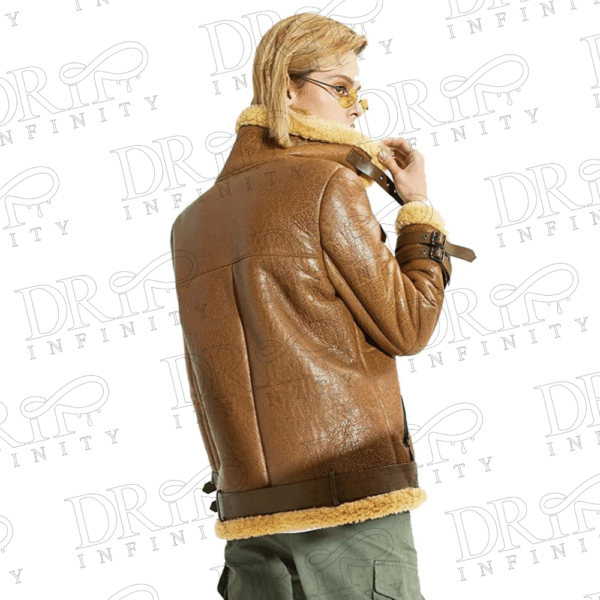DRIP INFINITY: Women's Shearling Sheepskin Leather Jacket (Back)