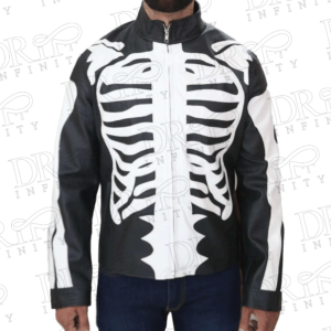 DRIP INFINITY: Men's Skeleton Leather Jacket
