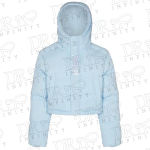 DRIP INFINITY: Women’s Ice Blue Trapstar Decoded 2022 Hooded Puffer Jacket