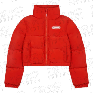DRIP INFINITY: Women’s Red Trapstar Hyperdrive Puffer Jacket