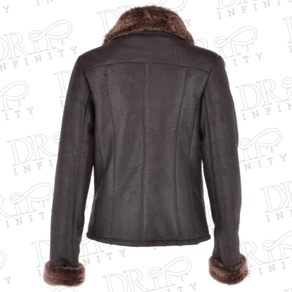 DRIP INFINITY: Women's Genuine Shearling Leather Jacket (Back)