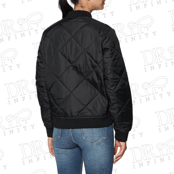 DRIP INFINITY: Women's Quilted Bomber Jacket (Back)
