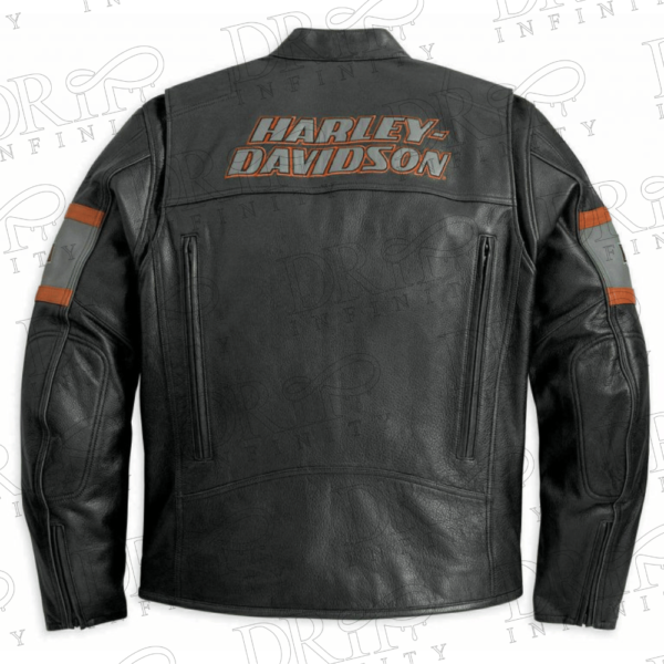 DRIP INFINITY: Harley Davidson Screaming Eagle Cowhide Leather Biker Jacket (Back)