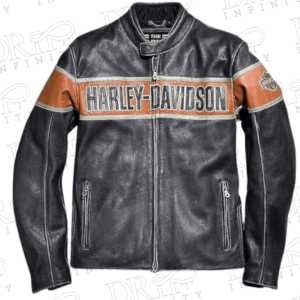 DRIP INFINITY: Harley Davidson Victory Lane Leather Jacket