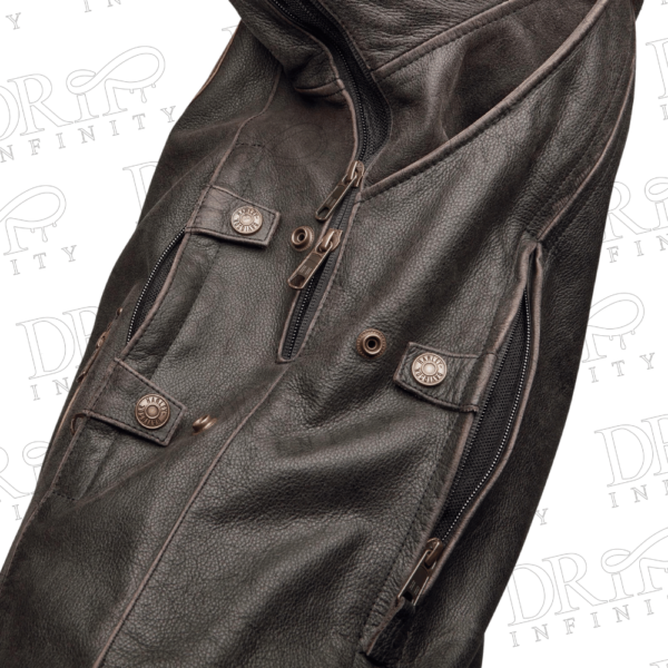 DRIP INFINITY: Men's H-D Triple Vent System Trostel Leather Jacket