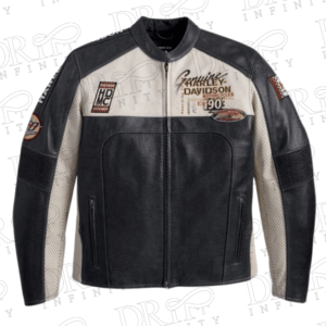 DRIP INFINITY: Harley Davidson Regulator Perforated Biker Leather Jacket
