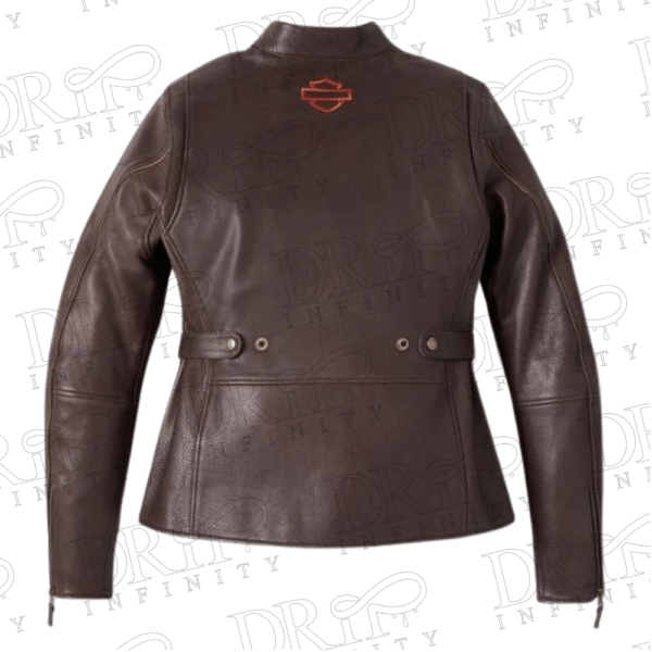 DRIP INFINITY: Women's Victory Lane Leather Jacket (Back)