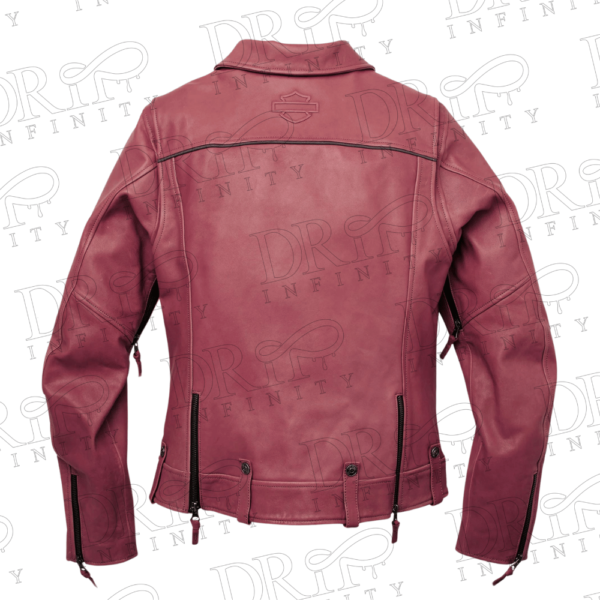 DRIP INFINITY: Women's Vixen Lane Leather Riding Jacket (Back)