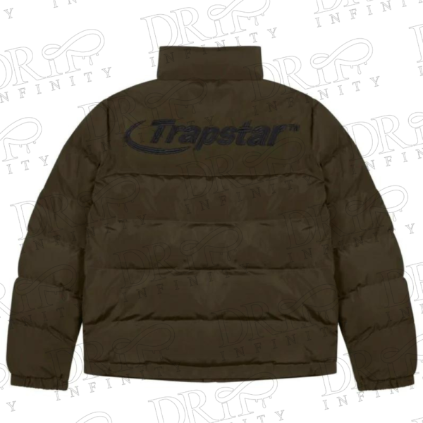 DRIP INFINITY: Trapstar Hyperdrive Olive Puffer Jacket (Back)