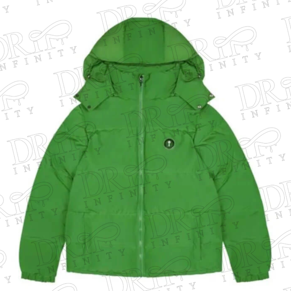 DRIP INFINITY: Detachable Green Trapstar Irongate Hooded Jacket