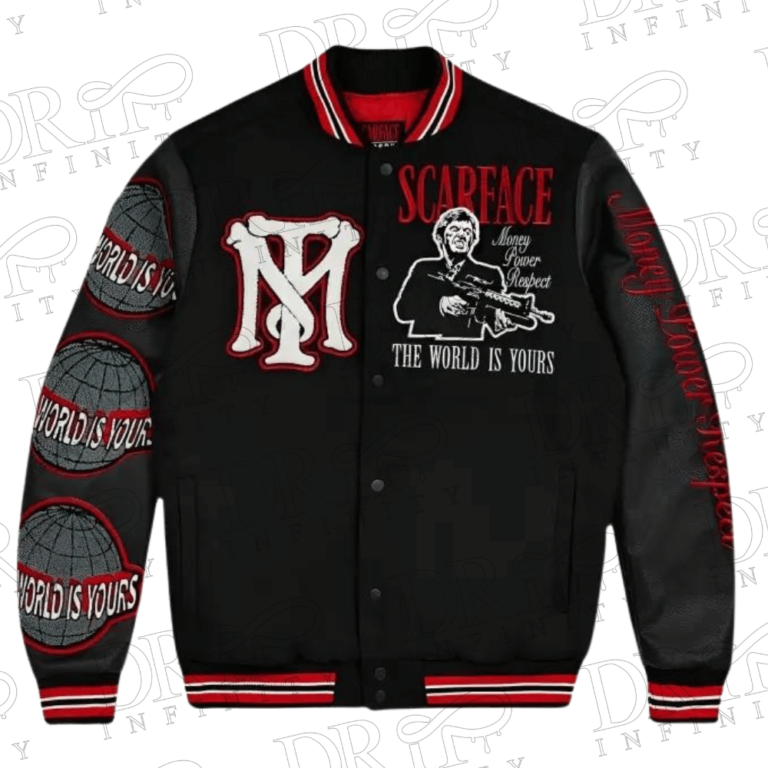 DRIP INFINITY: Al Pacino Scarface Tony Montana Letterman Varsity Jacket