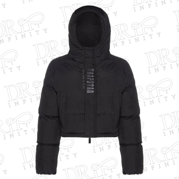 DRIP INFINITY: Women’s Trapstar Black Decoded 2022 Hooded Puffer Jacket