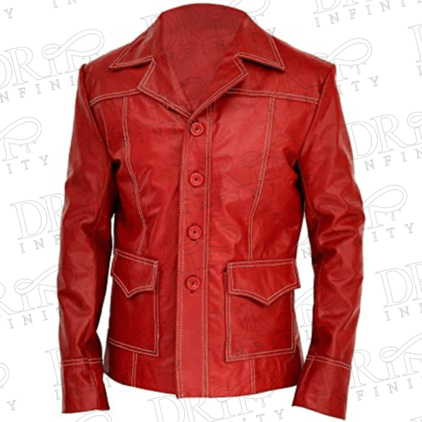 DRIP INFINITY: FC Brad Mayhem Red Leather Jacket 
