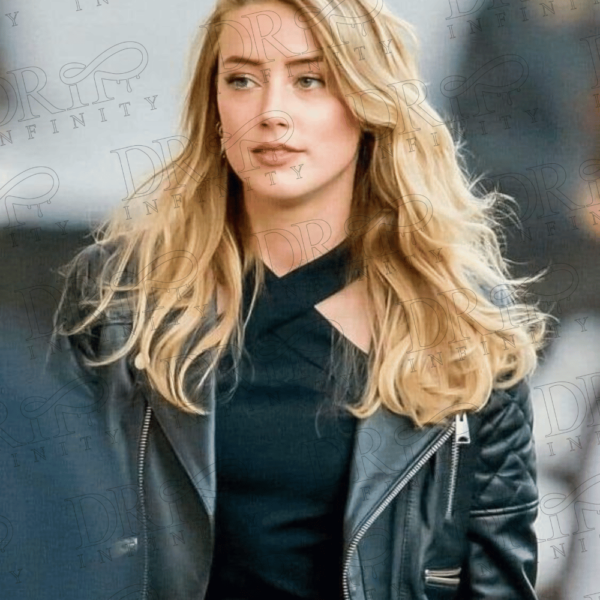 DRIP INFINITY: American Actress Amber Laura Heard Leather Jacket