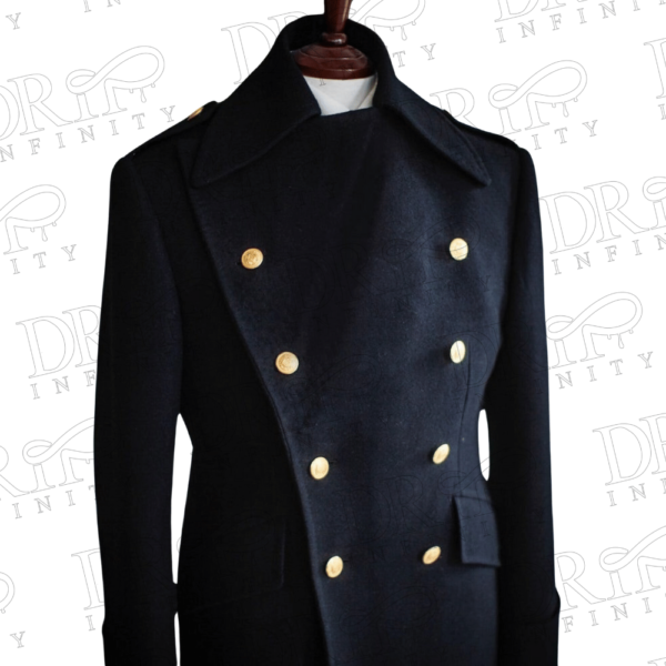 DRIP INFINITY: Men's Hungarian Army Officer's Double Breasted Wool Overcoat