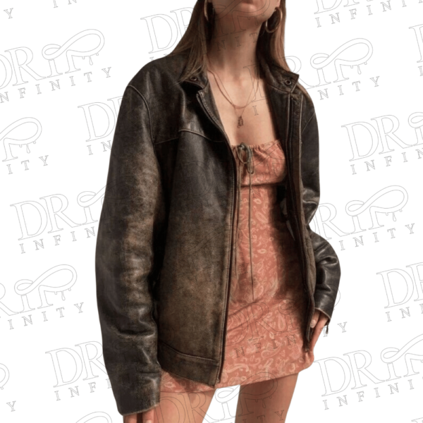 DRIP INFINITY: 90’s Oversized Vintage Leather Jacket