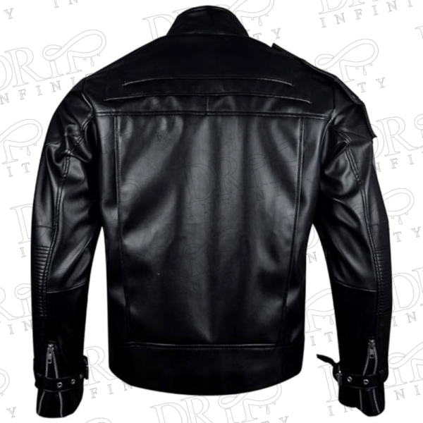 DRIP INFINITY: Guardians of The Galaxy Vol.2 Star Lord Chris Pratt Black Leather Jacket (Back)