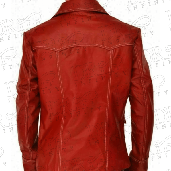 DRIP INFINITY: FC Brad Mayhem Red Leather Jacket (Back)